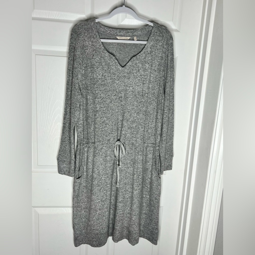 Soft Surroundings Drawstring Soft Rayon Lounge Dr… - image 1